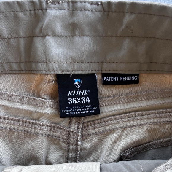 Kuhl Free Radikl Pants 36x34 Khaki Stretch Outdoor Hiking Workwear Style 5170 - Picture 5 of 14